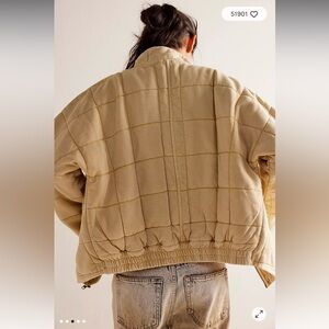 Free People Dolman Quilted Knit Jacket - Size Small